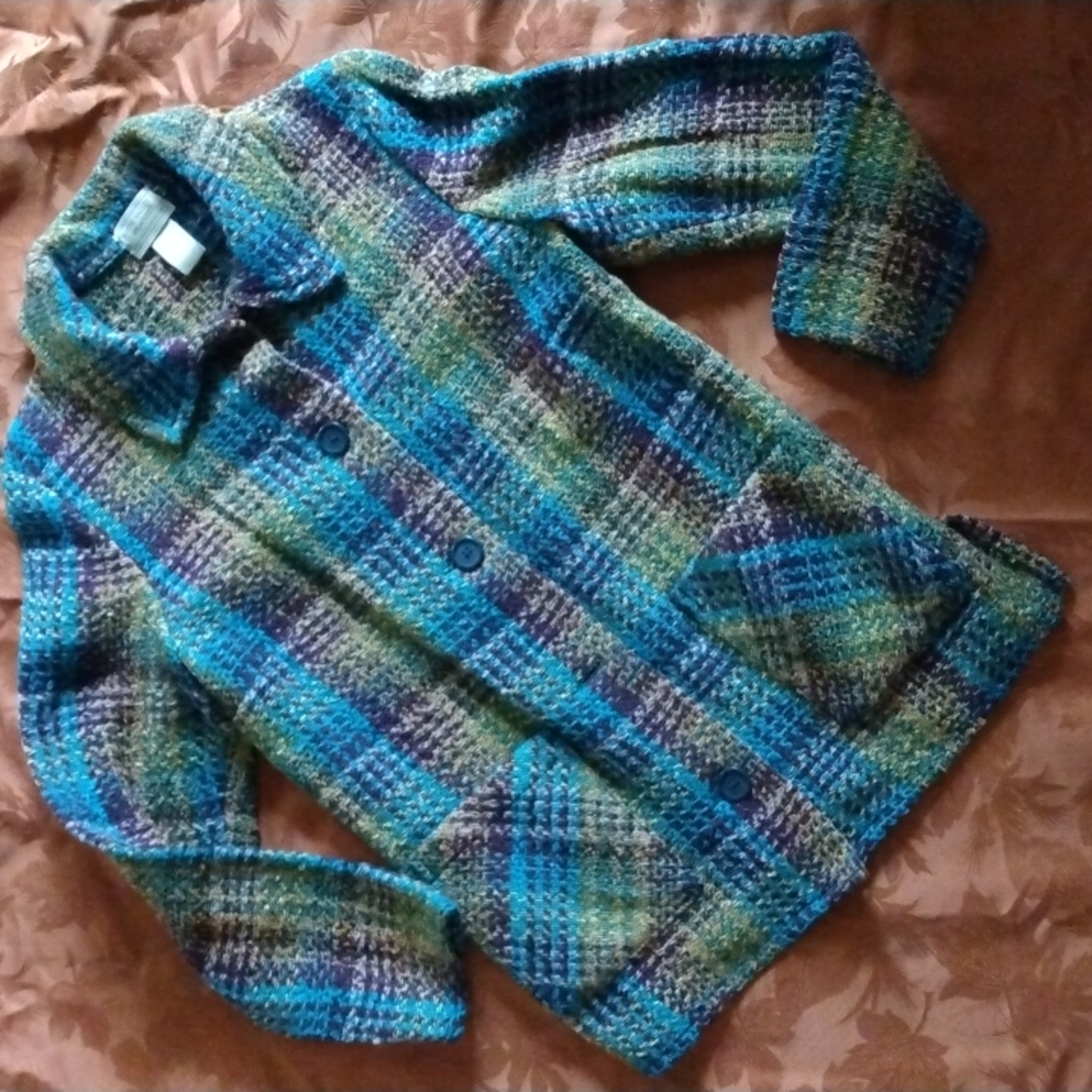 🎉HP🎉 Boyne Valle Weavers Authentic Irish woven Sweater Jacket. NWOT - Picture 4 of 9